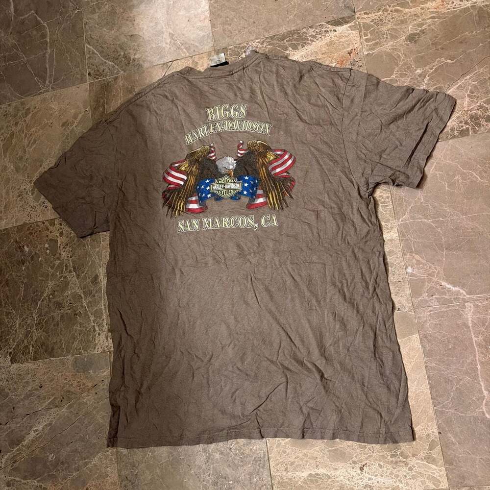 Biggs Harley-Davidson San Marcos CA Eagle Patriotic Graphic T-Shirt